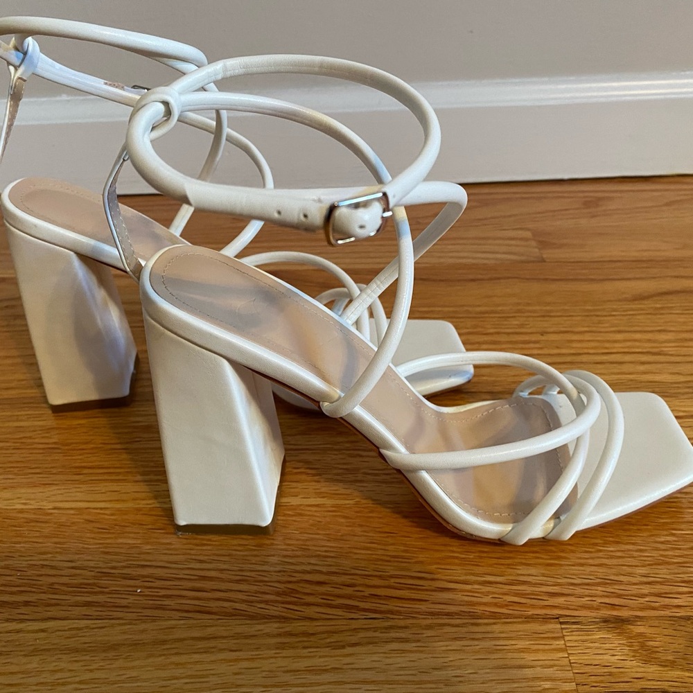 Shein White Heels